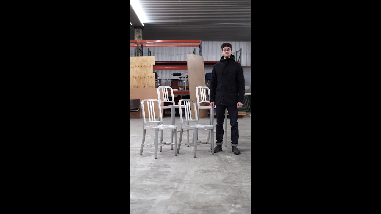 From submarine chairs to design icons #emeco #navychair #aluminumcraft #rarify #shorts