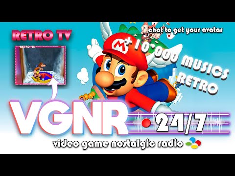 🔴📻Video Game Nostalgic Radio [24/7] Retro Music Live Stream ~⭐️~ ​Nintendo, SEGA, PS, PC ~ RETRO TV!