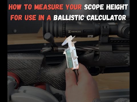 How to measure your scope height for use in a Ballistic Calculator with Ben from huntthenight.com.au