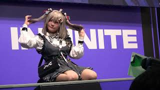 東京ゲームショウ2024 Level Infiniteブース ビスケット コスプレコンパニオン4K