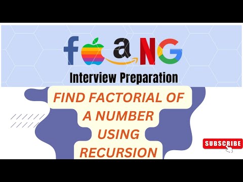 Python Program To Find Factorial Of Number Using Recursionpython Faangcodinginterviewpreparation