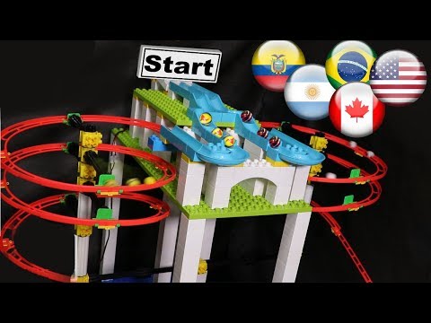2019 Copa América FINAL - MARBLES on Electric Paddles - - Marble Run