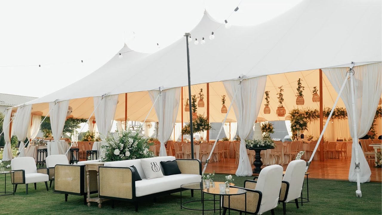 Luxury Coastal Tented Wedding at the Beaufort Hotel (Sneak) | Brigitte + Blake | Serrano Film Co.