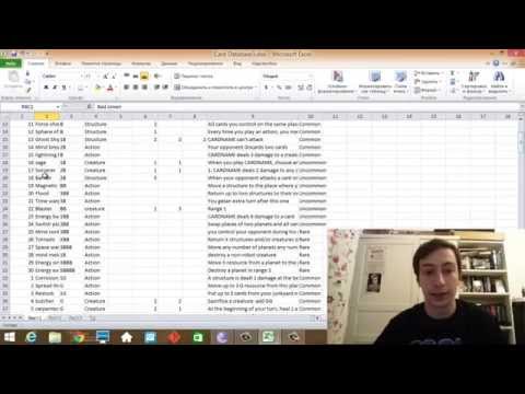 Let's make a trading card game: 1