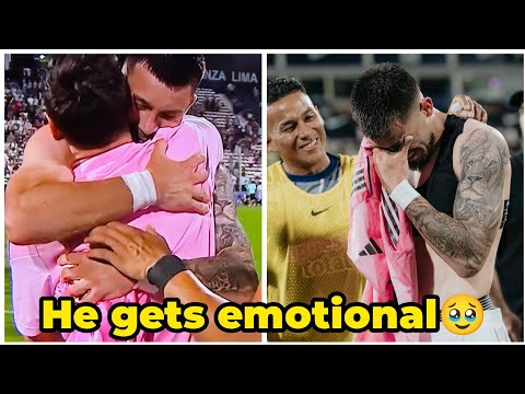 Alan Cantero in tearful REACTION after getting Messi's Jersey during Inter Miami vs Alianza MATCH