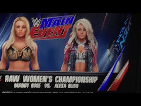 WWE 2K19 PS4 ALEXA BLISS VS MANDY ROSE FOR RAW WOMEN’S CHAMPIONSHIP