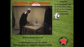 preview picture of video 'V.  Hallenfußballturnier für aktive Schiedsrichter-Auslosung 2013'