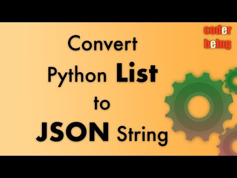 Convert Python List To Json String