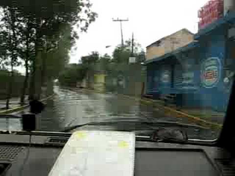 Sewage overflow in the streets of Mexico City