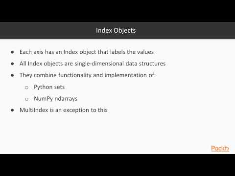 Data Analysis and Exploration with Pandas Examining the Index Object|packtpub com