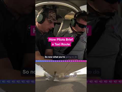 How Pilots Brief a Taxi Route