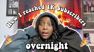 How I reached 1k subscribers overnight with WODE MAYA