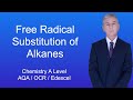 A Level Chemistry Free Radical Substitution Of Alkanes