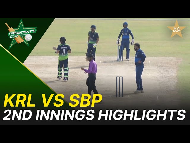 2nd Innings Highlights | KRL vs SBP | President’s Cup Grade I 2025-26 | PCB | M2V1S