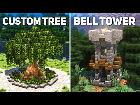 Minecraft: 8 Town Building/Structure Designs (Tutorial)