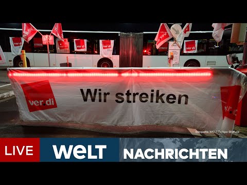 VERDI-STREIK IM ÖPNV: Gnadenlose Gewerkschaft ‒ Eiskalter Arbeitskampf gegen Pendler | LIVESTREAM