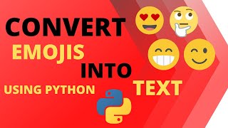 Emoji to Text using python into google colab