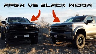 Everything you need to know on APEX vs BLACK WIDOW. Comparisons and FACTS - Lifted Truck Types