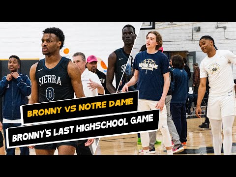 Bronny James Final High School Game 😳 Caleb Foster goes off for 28 points