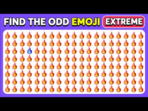 Find the ODD Emoji Out | Extreme Edition 💩🔥🤣 | 60 Ultimate Levels | Emoji Quiz