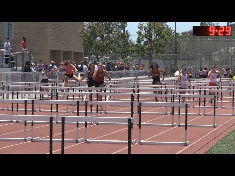 2017 TF - CIF-ss Prelims (D3) - 100 Hurdles (Girls, 5 Heats) (11-D3)