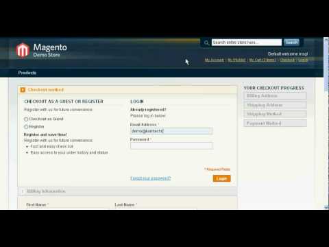 magento extension quick checkout in one page.flv