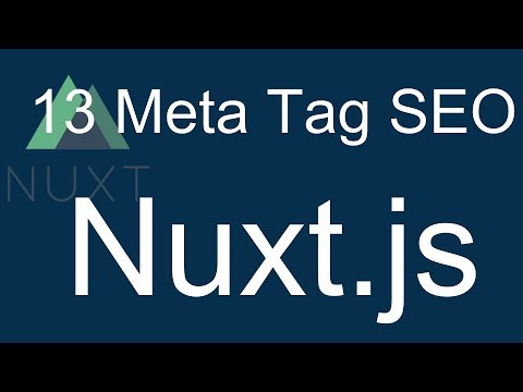 13 Nuxt JS beginner tutorial Nuxt meta tag override