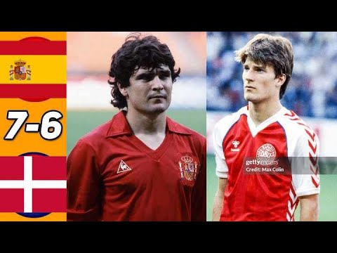 Spain 1 x 1 (5-4) Denmark (Camacho, Michael Laudrup) ●UEFA Euro 1984 Extended Goals & Highlights