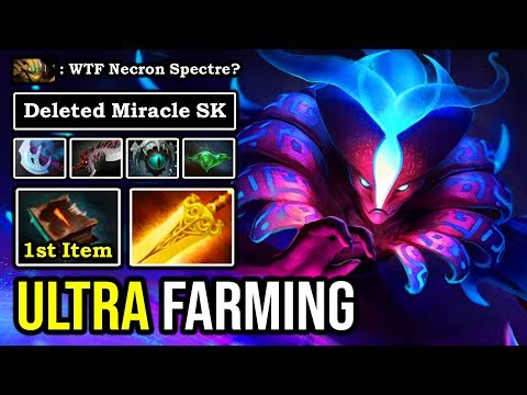 ULTRA FARMING GUIDE First Item Necronomicon Spectre WTF 7.25 Meta EZ Deleted Miracle Sand King DotA