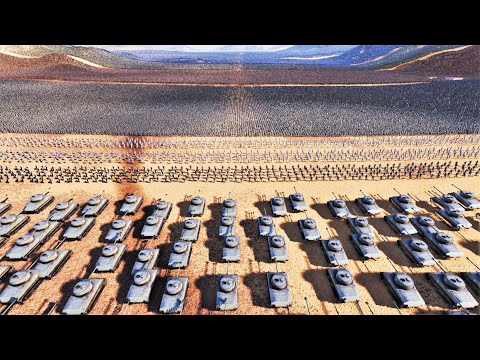 10.000 Sherman Tanks Vs 1.3 Million Every HERO & SOLDIER Alliance - Ultimate Epic Battle Simulator 2