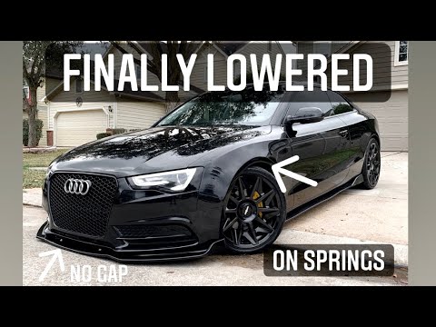 Lowering Springs installed!! AUDI A5 MODS