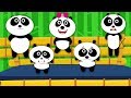 Five Little Pandas Nursery Rhymes Baby Videos Kids Song Kids Tv Nursery Rhymes