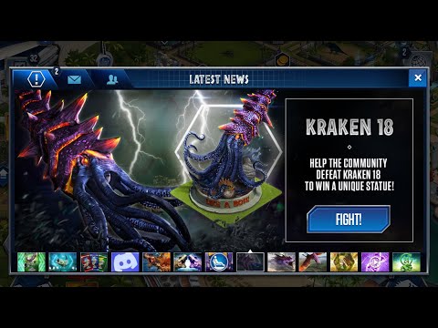 Kraken 18 Boss Event round 1 | Jurassic World the game