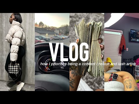 , title : 'VLOG | how I prioritize my lash business and content | how much I make in a day as a lash tech'