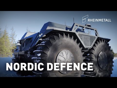 Rheinmetall Mission Master XT during the Artic Mobility Trials in Finland