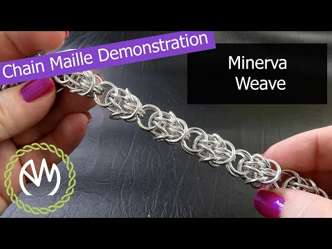 Chain Maille Weave Demonstration - Minerva Weave