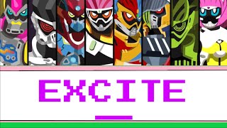 EXCITE (From Kamen Rider Ex-Aid) With ENGROM Lyric