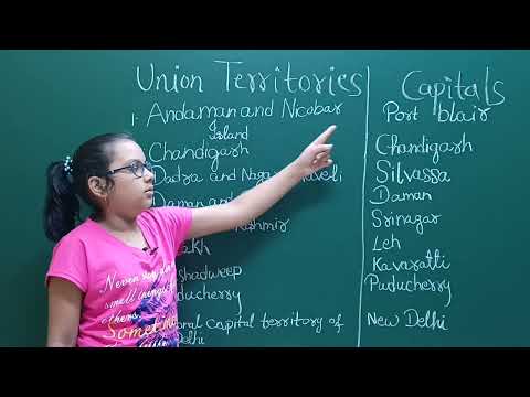 Union Territory of India || Indian Union Territory and Capital Name || LRNR Wonder Kid || LRNR Classes
