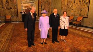 preview picture of video 'The Queen visits the Presidential Palace in Rome'