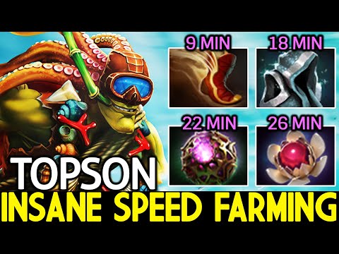 TOPSON [Batrider] Insane Speed Farming Against Broodmother Mid Dota 2