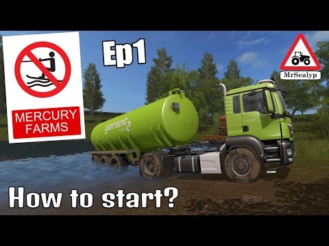 Mercury Farms, Ep 1 (How to start?). Farming Simulator 17 PS4, Let's Play. NEW MOD MAP.