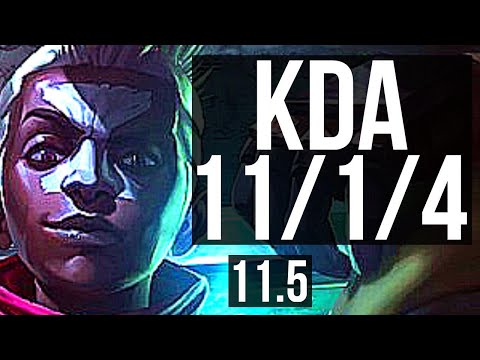 EKKO vs VIKTOR (MID) | 11/1/4, 2.6M mastery, 1200+ games, 6 solo kills | BR Diamond | v11.5