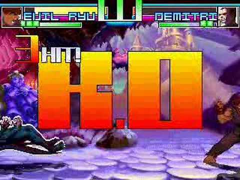 Evil Ryu V.S. Demitri