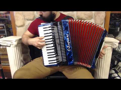 ESOP3472BL - Blue E. Soprani Circus Line 3472 Piano Accordion LMM 34 72 $1199