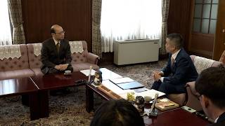 3月4日【びわ湖放送ニュース】滋賀地域交通計画　県税制審議会が三日月知事に中間答申