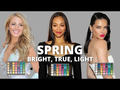 How to Find your Color Season: Bright, True & Light SPRING Color Analysis