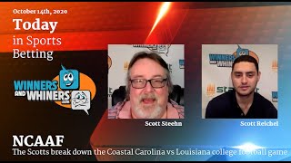 College Football Predictions 10/14/2020: Scotts Handicap the Coastal Carolina vs Louisiana CFB Game