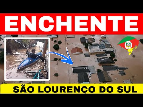 🔴ENCHENTE em SÃO LOURENÇO DO SUL neste sábado- prefeito decretou CALAMIDADE PÚBLICA 