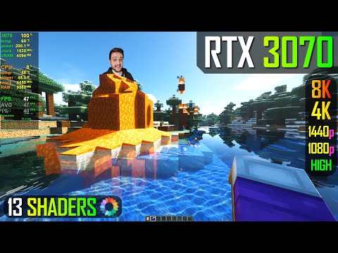 UNBELIEVABLE! 8K Minecraft Shaders on RTX 3070