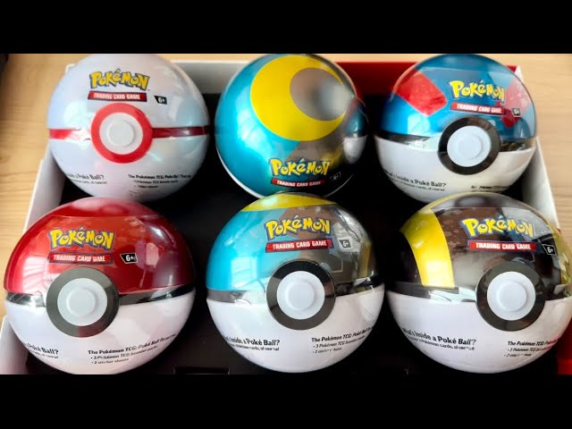 Vídeo relacionado con Pokémon: Lote de latas Poké Ball de JCC Pokémon: Poké, Honor y Acopio (9 Sobres de Mejora de JCC Pokémon y 6 Hojas con Pegatinas)